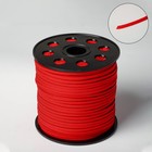 Шнур из искусственной замши на бобине, L= 90 м, ширина 2,3 мм, цвет красный - Фото 2