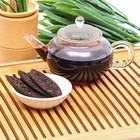 Китайский выдержанный чай "Шу Пуэр Золотой лист", сырой, Мэнхай, 50 г + - 5г (набор  6 шт) - Фото 5