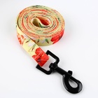 Поводок 2 м и ошейник 28-46 см «Цветы», застёжка - фастекс - Фото 3