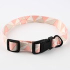 Набор «Ромбы», застёжка - фастекс, поводок 2 м и ошейник 28-46 см - Фото 4