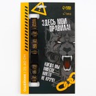Ошейник «Осторожно», застёжка - фастекс, 2 см 25-40 см - Фото 2