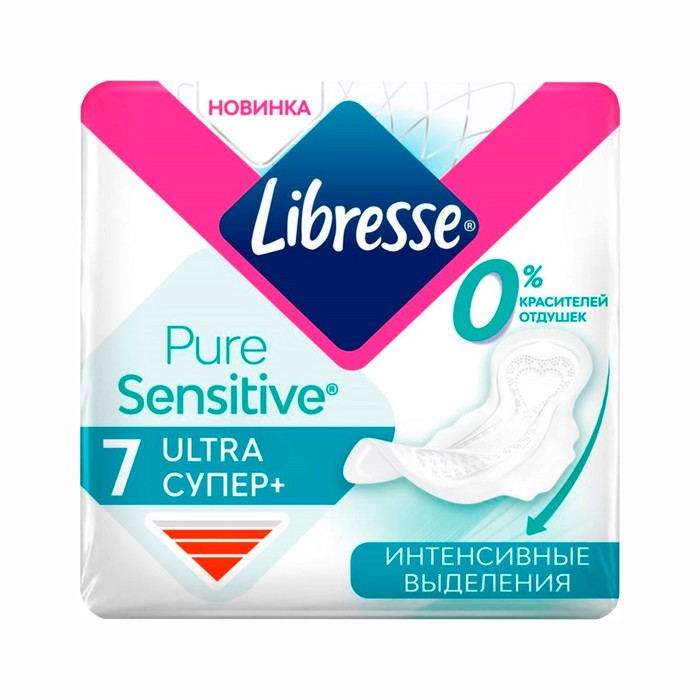 Гигиенические прокладки Libresse Pure Sensetive Ultra Super+, 7 шт. - Фото 1