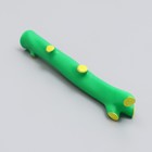 Игрушка пищащая "Ветка" для собак, 21,5 см, зелёная - фото 6599129