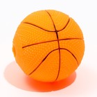 Игрушка пищащая малая "Мяч баскетбольный" 5,5 см, оранжевая - фото 9323073