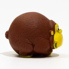 Игрушка пищащая "Обезьянка", 8 х 6 см, тёмно-коричневая - Фото 2