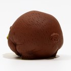 Игрушка пищащая "Обезьянка", 8 х 6 см, тёмно-коричневая - фото 6599161
