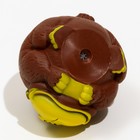 Игрушка пищащая "Обезьянка", 8 х 6 см, тёмно-коричневая - Фото 4