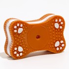 Игрушка плотная пищащая "Бисквит" для собак, 12 х 7 см, коричневая - фото 9323077