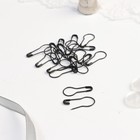 Булавки с круглым концом, 22 мм, 20 шт., цвет чёрный - Фото 2