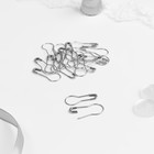 Булавки с круглым концом, 22 мм, 20 шт., цвет серебряный - Фото 2