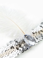 Повязка на голову с пером карнавальная, цвет белый - Фото 10