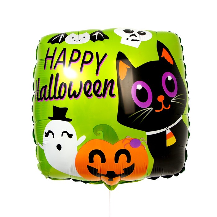 Воздушный шар фольгированный 18" «Милые привидения», квадрат - Фото 1