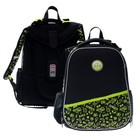 Рюкзак каркасный Hatber Ergonomic Classic «Влад А4», 37×29×17 см, чёрный/жёлтый NRk_71008 - Фото 1