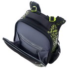 Рюкзак каркасный Hatber Ergonomic Classic «Влад А4», 37×29×17 см, чёрный/жёлтый NRk_71008 - Фото 8
