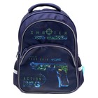 Рюкзак школьный Hatber Easy "Стрелок", 41 х 29 х 16 см, эргономичная спинка, синий - Фото 3