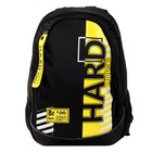 Рюкзак школьный 42 х 30 х 20 см, эргономичная спинка, Hatber Sreet, Hard Bro, чёрный/жёлтый NRk_78119 - Фото 3
