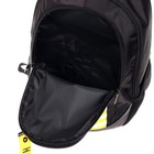 Рюкзак школьный 42 х 30 х 20 см, эргономичная спинка, Hatber Sreet, Hard Bro, чёрный/жёлтый NRk_78119 - Фото 8