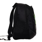 Рюкзак школьный 42 х 30 х 20 см, эргономичная спинка, Hatber Sreet, Pixels, чёрный/зелёный NRk_78121 - Фото 4