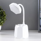 Лампа настольная "Грани" LED 1 режим 4,2Вт USB белый 9х9х32,5 см RISALUX - Фото 1
