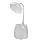 Лампа настольная "Грани" LED 1 режим 4,2Вт USB белый 9х9х32,5 см RISALUX - Фото 4