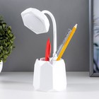 Лампа настольная "Грани" LED 1 режим 4,2Вт USB белый 9х9х32,5 см RISALUX - Фото 7