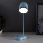 Лампа настольная RISALUX «Мими», светодиодная, 3 Вт, диммер, USB, голубая, 8×12.5×32 см - Фото 3