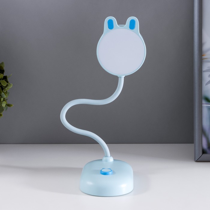 Лампа настольная "Мими" LED 3Вт диммер USB голубой 8х12,5х32 см RISALUX - фото 1907439567