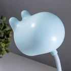 Лампа настольная RISALUX «Мими», светодиодная, 3 Вт, диммер, USB, голубая, 8×12.5×32 см - Фото 8