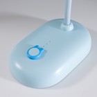 Лампа настольная "Мими" LED 3Вт диммер USB голубой 8х12,5х32 см RISALUX - Фото 8