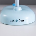 Лампа настольная «Мими» LED 3 Вт диммер USB голубой 8×12.5×32 см RISALUX - Фото 10