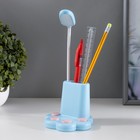 Лампа настольная "Лапка" LED 1 режим 2Вт USB синий 10х10х30 см - фото 804832759