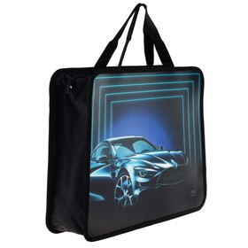 Папка для труда, А4, пластиковая, 33×26×7.5 см «Авто»