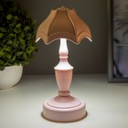 Настольная лампа "Селезия" LED 2Вт АКБ розовый 9,5х9,5х19 см RISALUX - Фото 3