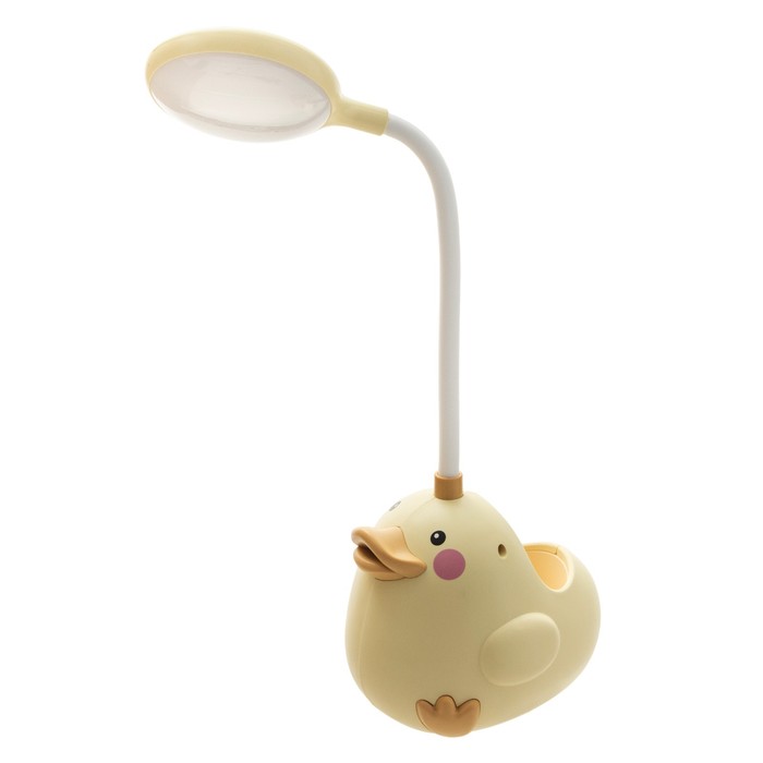 Настольная лампа "Лала" LED 3Вт АКБ желтый 9,5х11х33 см RISALUX - фото 1907439686