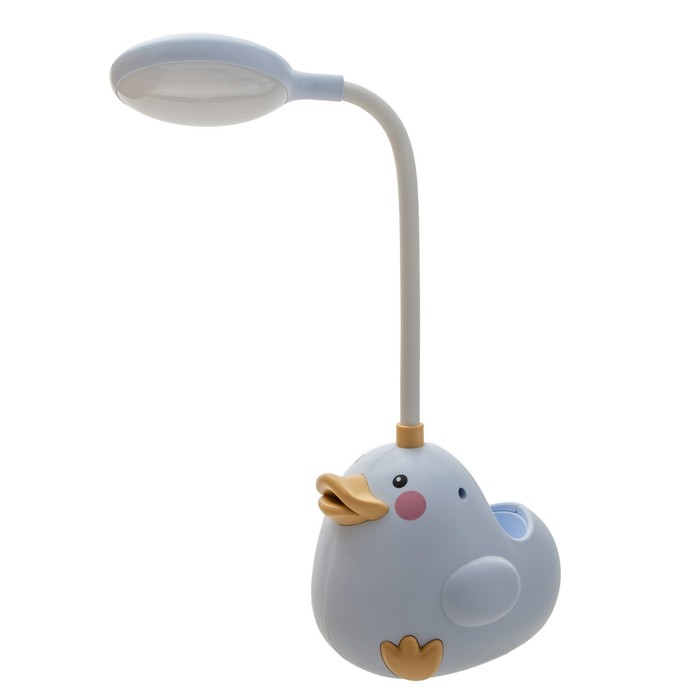 Настольная лампа "Лала" LED 3Вт АКБ синий 9,5х11х33 см RISALUX - фото 1905992421