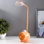 Настольная лампа "Мишка пилот" LED 3Вт USB АКБ оранжевый 14,5х5х28 см RISALUX - фото 9723674
