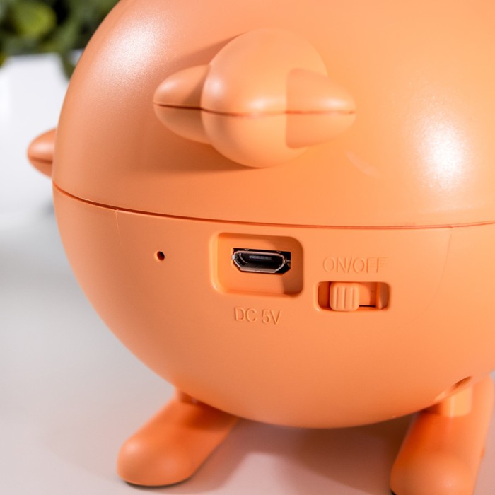 Настольная лампа "Мишка пилот" LED 3Вт USB АКБ оранжевый 14,5х5х28 см RISALUX - фото 1883897284