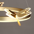 Люстра «Стрекоза»LED 48 Вт 3000-6000К золото 52×52×80 см BayerLux - Фото 7