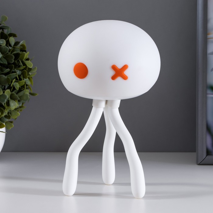 Ночник "Осьминог-пират" LED 1,5вт 3 режима диммер USB AKB белый 19,8х11,2 см - Фото 1