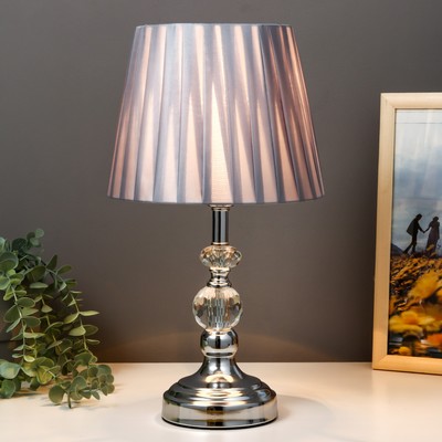 Настольная лампа 16884/1 Е27 40 Вт хром 22×22×35 см RISALUX