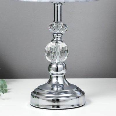 Настольная лампа 16884/1 Е27 40 Вт хром 22×22×35 см RISALUX