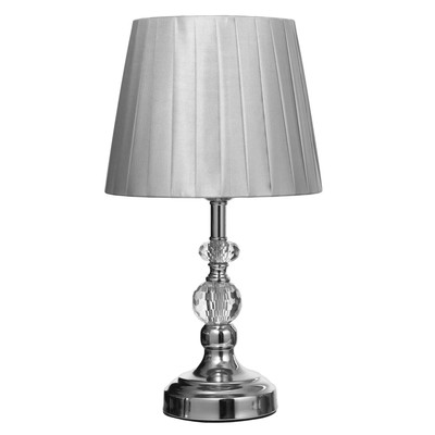Настольная лампа 16884/1 Е27 40 Вт хром 22×22×35 см RISALUX
