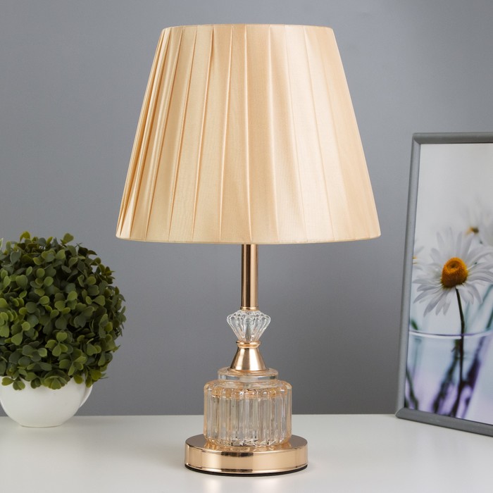 

Настольная лампа с подсветкой 16885/1 Е27 40Вт золото 22х22х40 см