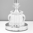 Настольная лампа с подсветкой 16886/1 Е27 40 Вт хром 25×25×44 см RISALUX - Фото 4