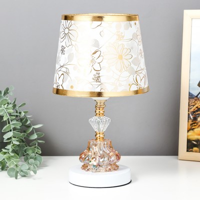 Настольная лампа с подсветкой 16887/1 Е27 40 Вт белый 19×19×30 см