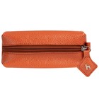 Ключница на молнии, длина 14 см, цвет оранжевый - фото 295778365