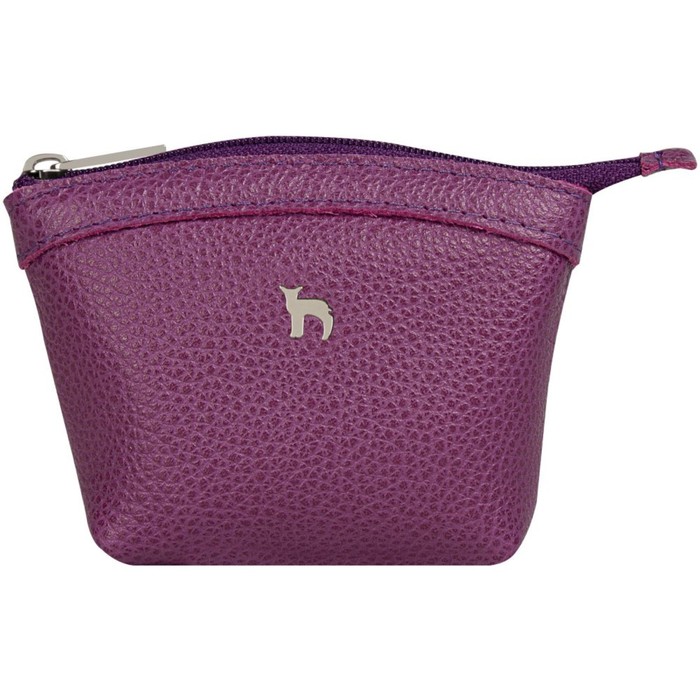 Монетница на молнии, цвет фиолетовый - Фото 1