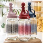 Бутыль стеклянная для соуса и масла «Круги», 900 мл, цвет МИКС - фото 53932307