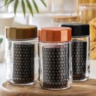 Банка стеклянная для сыпучих продуктов «Шарм», 560 мл, цвет МИКС - фото 24304319