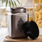 Банка для сыпучих продуктов «Металлик», 1.4 л, стекло, МИКС - фото 40664317